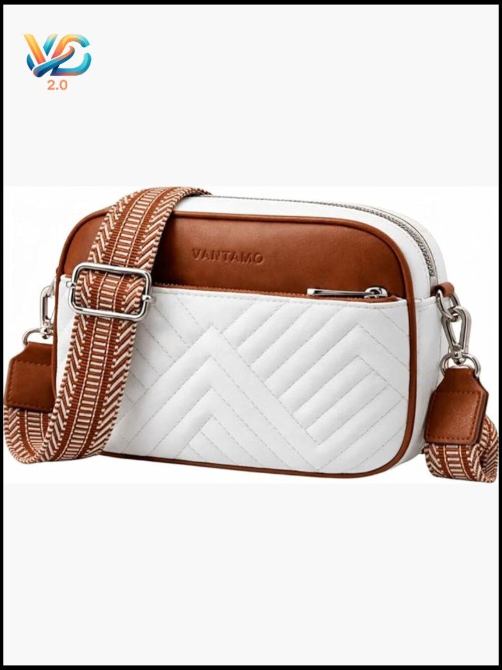 Quilted Crossbody Bag With Anti-Pickpocket Clip Rfid Protection